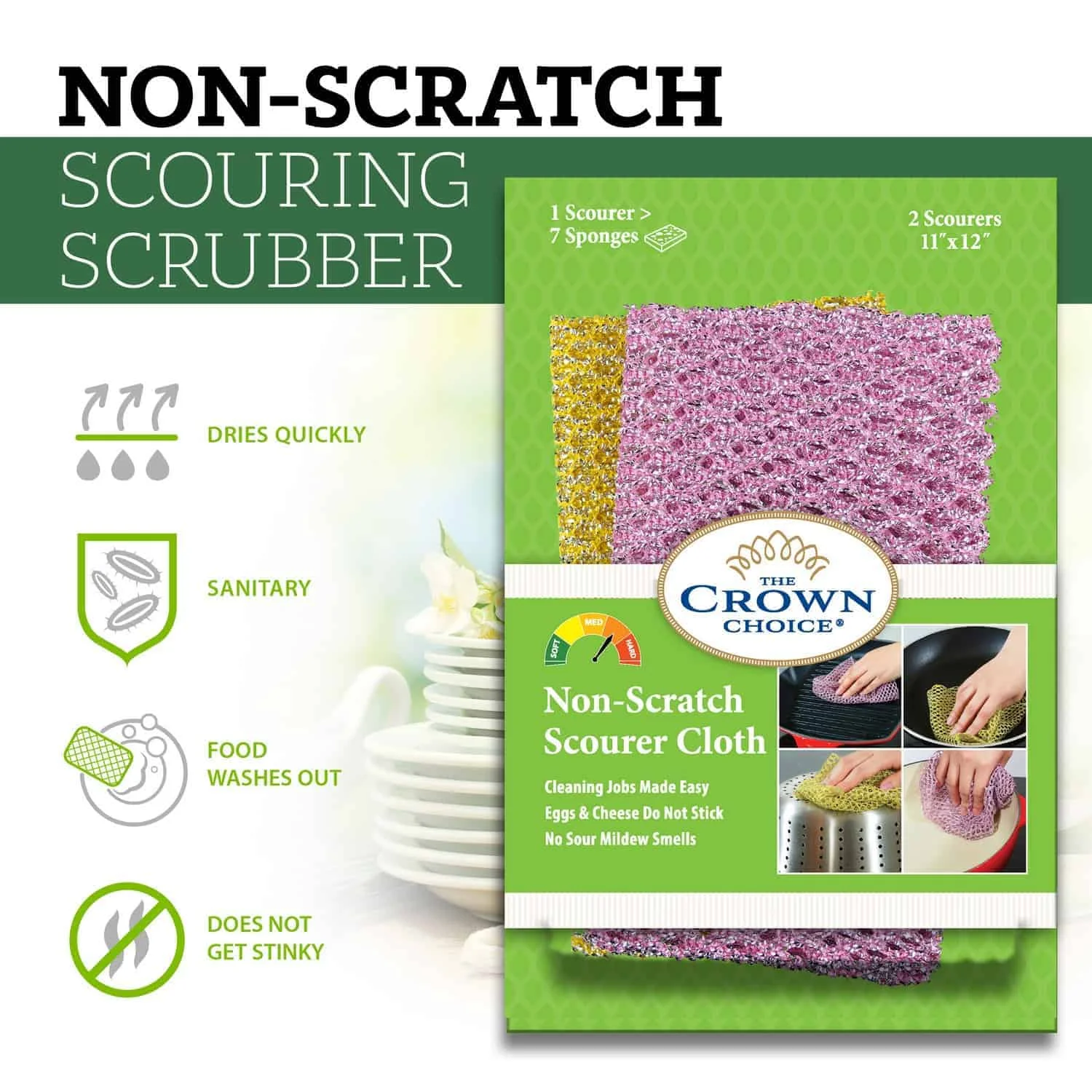 Hvad er en nylon -scourer?