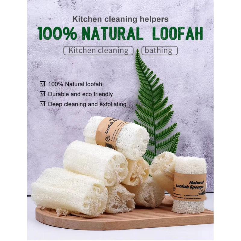 Loofah Pad Køkken Rengøringssvamp Opvask
