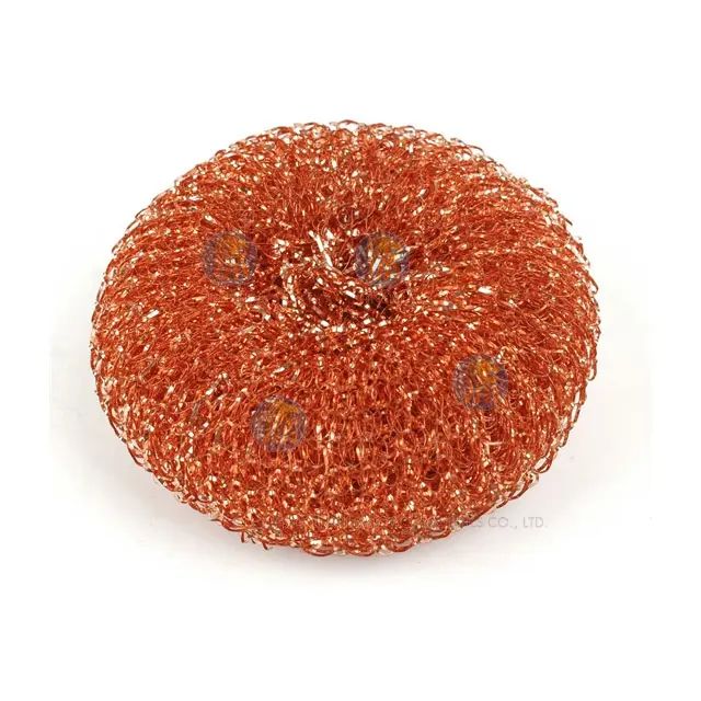 Pure Copper Spiral Scourer Scrubber Cleaning Pad