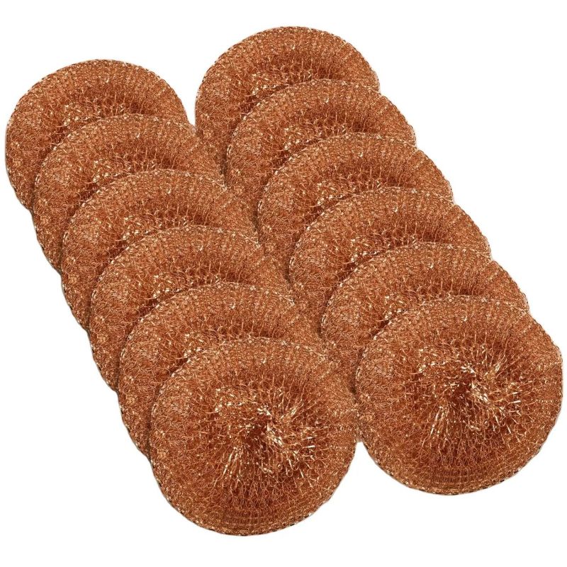 Ren kobberuld skrubber køkkenrensning