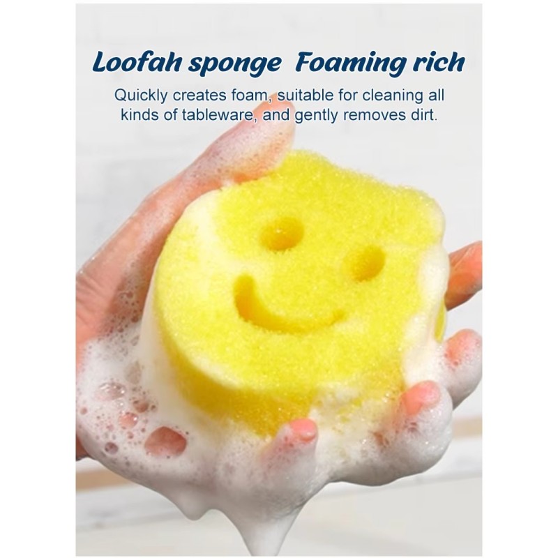 Smile Face Scrub Svampe Opvask