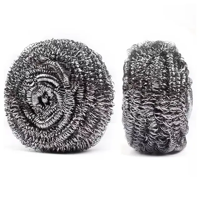 Rustfrit stål scourer skrubber pude